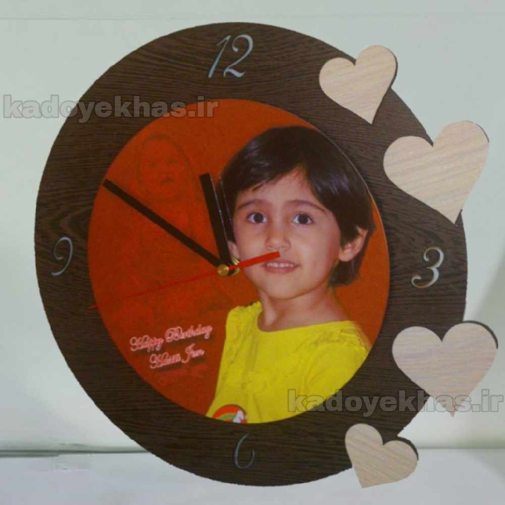 ساعت دیواری چوبی <span style="font-size: 13px; font-weight: normal; opacity: 0.8;">با عکس دلخواه شما</span>